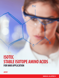 ISOTEC Stable Isotopes Amino Acids for NMR - Sigma