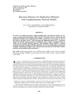 Bayesian Inference for Duplication&ndash;Mutation with Complementarity