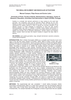 THE SWALLOW ELEMENT AND MUSCULAR ACTIVATIONS