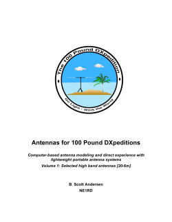 Antennas for 100 Pound DXpeditions