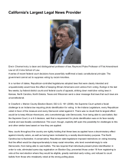 Dean Chemerinsky writes about the Constitutional right to