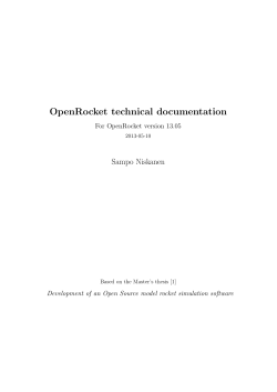 OpenRocket technical documentation