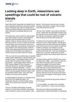 Looking deep in Earth, researchers see upwellings that