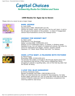 Capitol Choices - Noteworthy Books for Children -