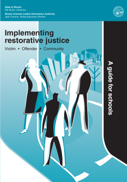 Implementing Restorative Justice: A guide for schools