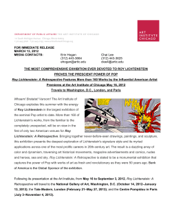 the most comprehensive exhibition ever devoted to roy lichtenstein