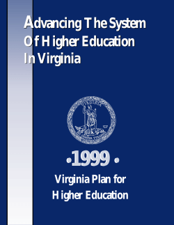 1999 Virginia Plan - State Council of Higher Education for Virginia