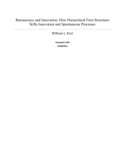 Bureaucracy and Innovation: How Hierarchical Firm Structures Stifle