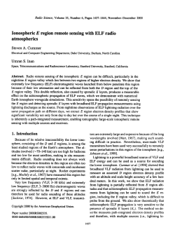 Ionospheric E region remote sensing with ELF radio