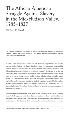 The African American Struggle Against Slavery