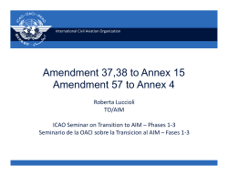 Amendment to Annex 15