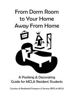 From Dorm Room to Your Home Away From Home