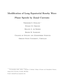 Modification of long equatorial Rossby wave phase speeds by zonal