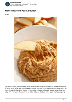 Honey Roasted Peanut Butter