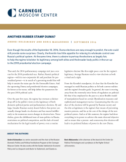 another rubber stamp duma? - Carnegie Endowment for