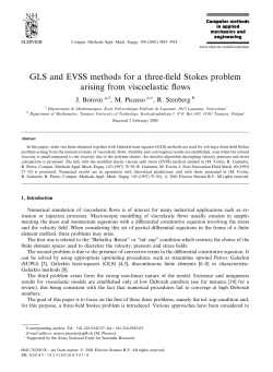 GLS and EVSS methods for a three-field Stokes problem arising