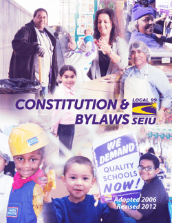 Constitution and Bylaws