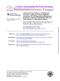 Macrophages to Atherogenic Stimuli Responses of Human