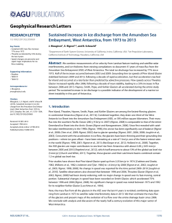Sustained increase in ice discharge from the Amundsen Sea