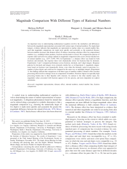 Magnitude Comparison With Different Types of Rational Numbers