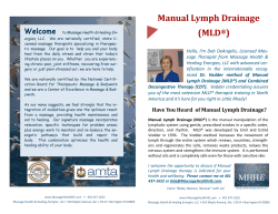 Manual Lymph Drainage (MLD®)