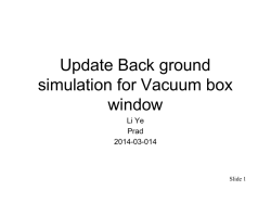 Update Back ground simulation for Vacuum box window