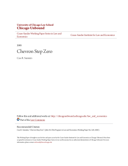 Chevron Step Zero - Chicago Unbound