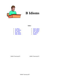 B Idioms - marketahrubesova.cz