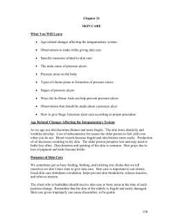 Chapter 21 SKIN CARE What You Will Learn