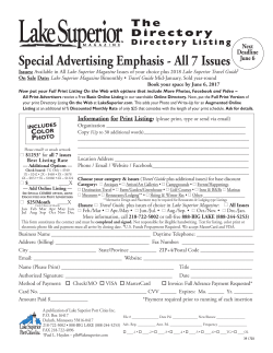 Directory - Lake Superior Magazine