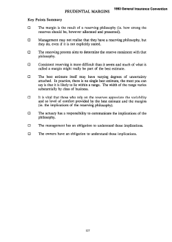 prudential margins - Institute and Faculty of Actuaries