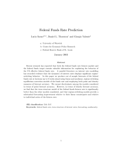 Federal Funds Rate Prediction