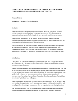 INSTITUTIONAL ENVIRONMENT AS A - CRESS Rhône