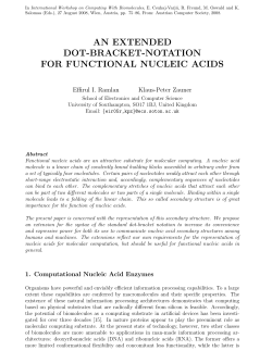 AN EXTENDED DOT-BRACKET-NOTATION FOR FUNCTIONAL