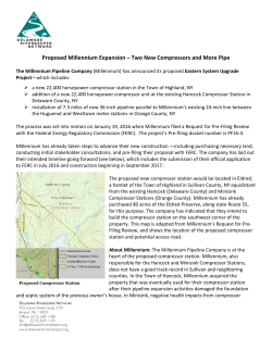 Proposed Millennium Expansion - Delaware Riverkeeper Network
