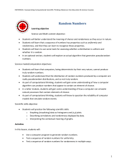 Random Numbers