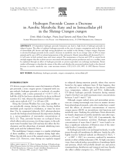 Hydrogen Peroxide Causes a Decrease in