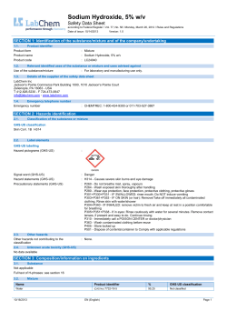 Sodium Hydroxide, 5% w/v