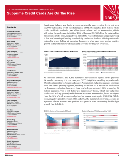 Subprime Credit Cards Are On The Rise
