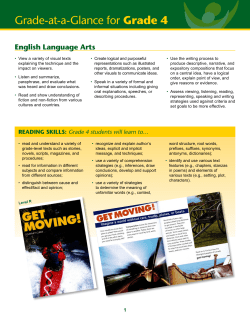Grade-at-a-Glance for Grade 4