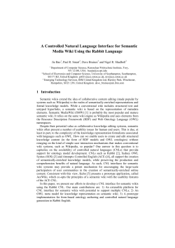 A Controlled Natural Language Interface for