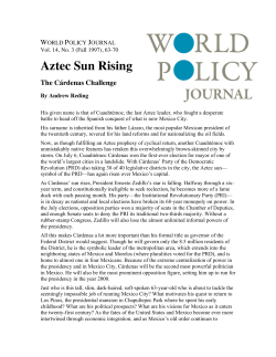 Aztec Sun Rising - World Policy Institute