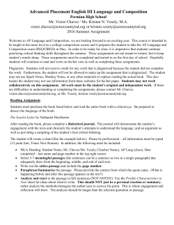 AP English 3 - Ector County ISD.