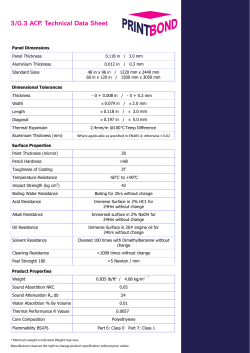 3/0.3 ACP. Technical Data Sheet 3/0.3 ACP