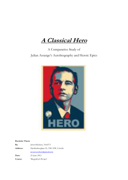 A Classical Hero - Utrecht University Repository