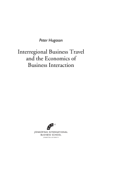 An increased importance for business travel also means that