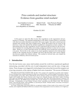 Price controls and market structure: Evidence from