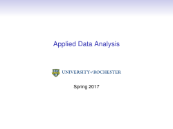 Applied Data Analysis