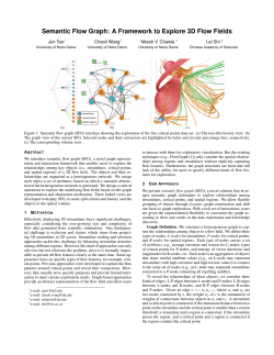 Semantic Flow Graph: A Framework to Explore 3D Flow Fields