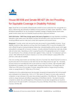 An Act Providing for Equitable Coverage in Disability Policies